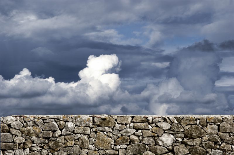 Stone Wall Installation